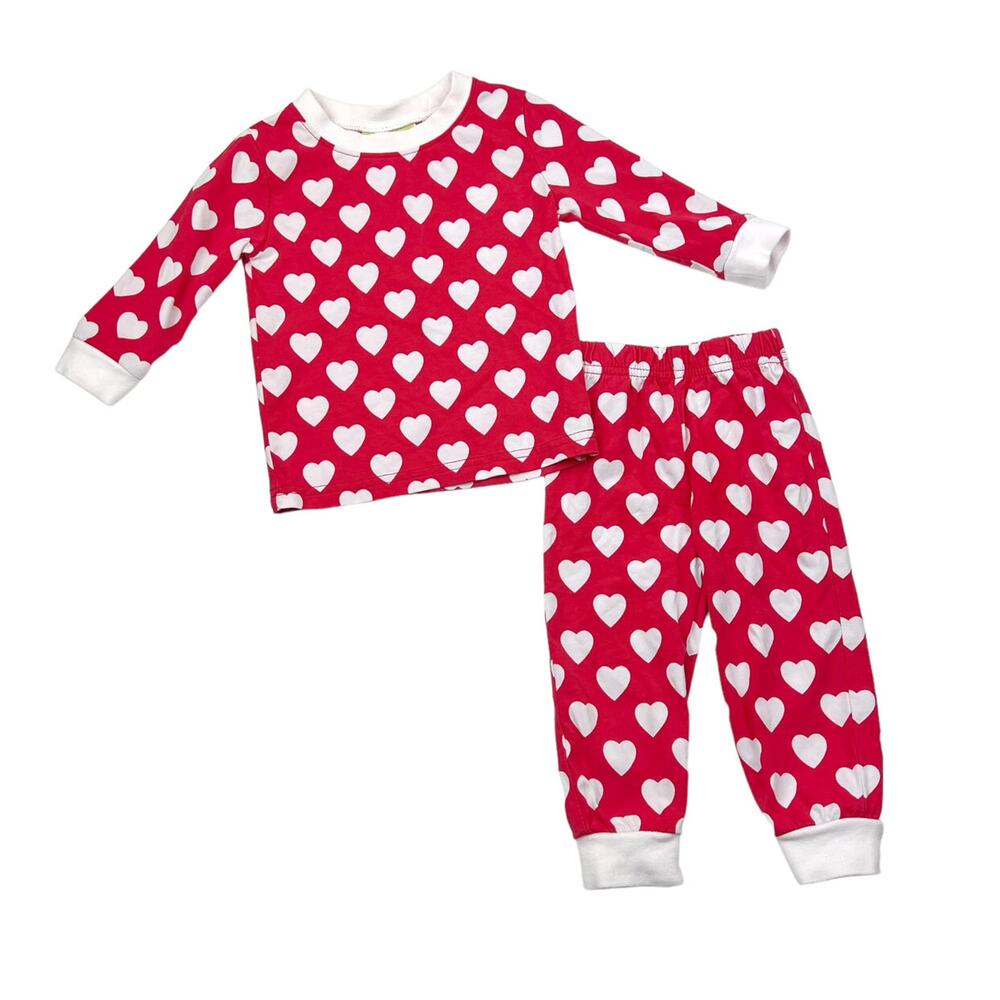 Classic Whimsy Red Hearts Pajama Set